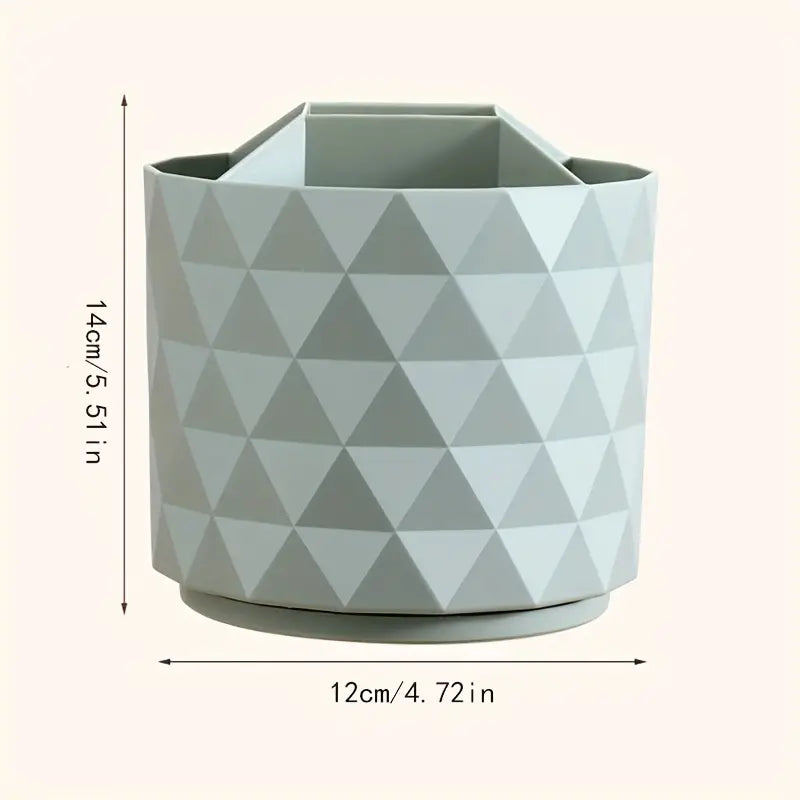 Diamond Rotating Brush Barrels, Desktop Round Eyebrow Pencil Lipstick Holder, 5 Compartments Universal Storage Container, Multifunctional Dressing Table Organizer, Desktop Shelf Stand, 360 Rotatable Stationary Storage Bucket Diamond Rotating Brush Barrels, Desktop Round Eyebrow Pencil Lipstick Holder, 5 Compartments Universal Storage Container, Multifunctional Dressing Table Organizer, Desktop Shelf Stand, 360 Rotatable Stationary Storage Bucket